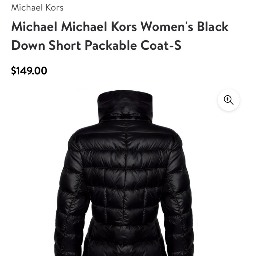 Michael Kors Down Short Packable Coat Women’s Large